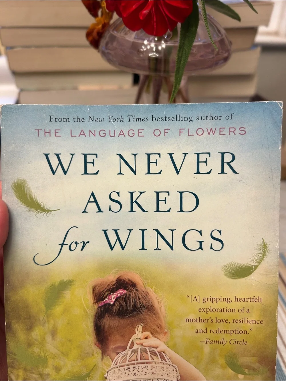 We Never Asked for Wings by Vanessa Diffenbaugh - Paperback, Blue/Green Cover